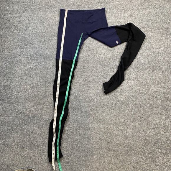 Alo Yoga Leggings Womens S Small Black Navy Goddess Ruched Legs High Waist - Picture 7 of 12